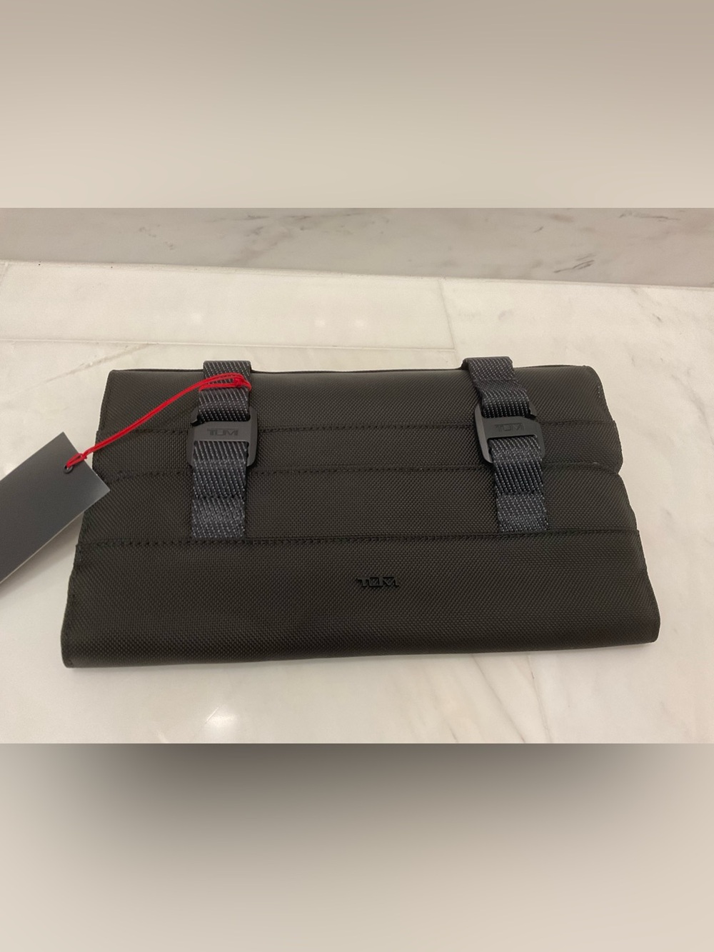 NEW Tumi + 11.0” x 6.0” Ballistic Nylon Mobile Organizer - SOLID BLACK